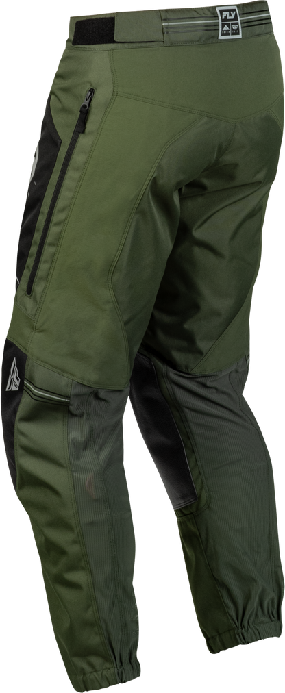 Fly Racing Patrol Pants Forest Green/Black Size 30 - Durable Multi-Panel Construction with Ventilated Comfort Mesh Liner