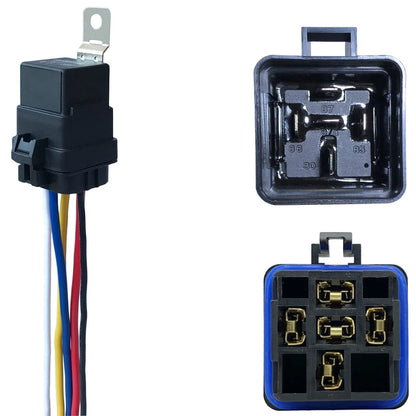 irhapsody 1 Pack 40/30 AMP 12V DC Waterproof Relay and Harness - Heavy Duty