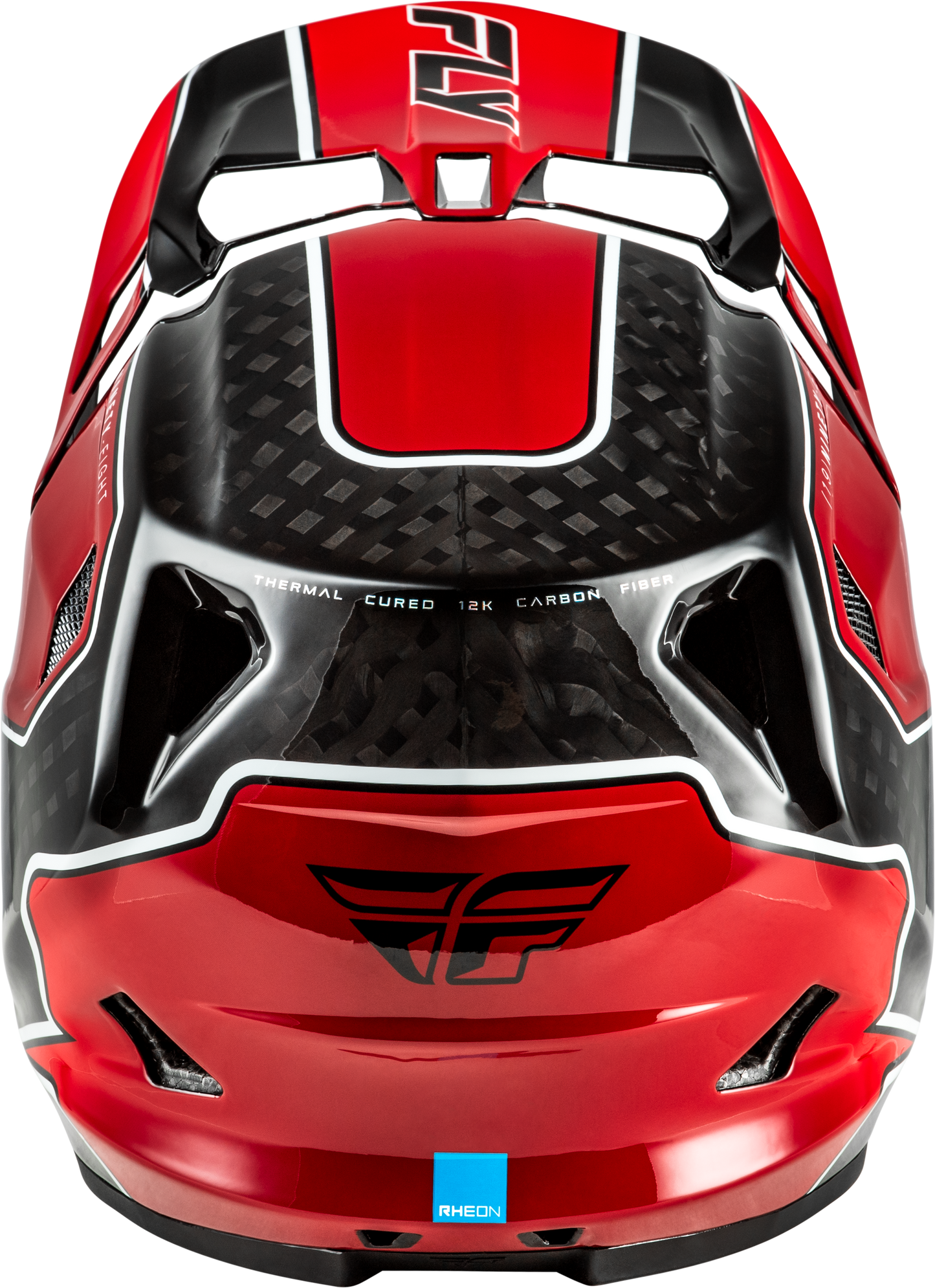 Fly Racing Werx R Flow Carbon Helmet Black Carbon/Red Large