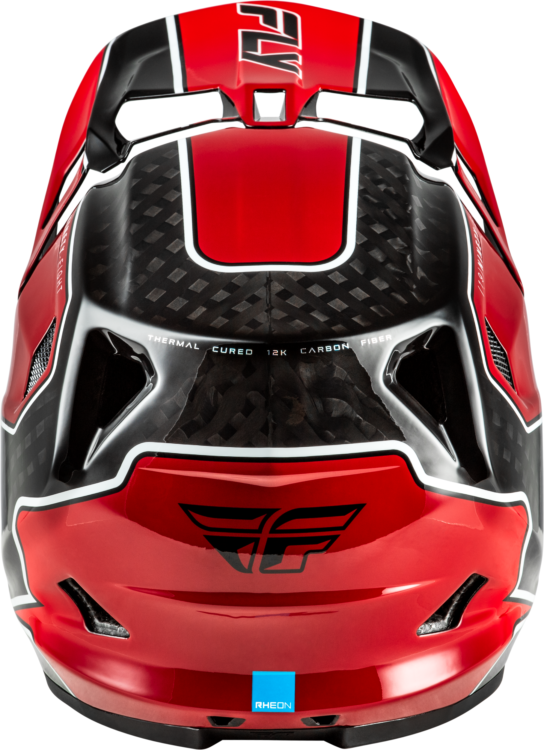Fly Racing Werx R Flow Carbon Helmet Black Carbon/Red Large