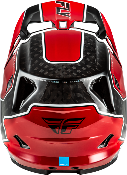 Fly Racing Werx R Flow Carbon Helmet Black Carbon/Red XL