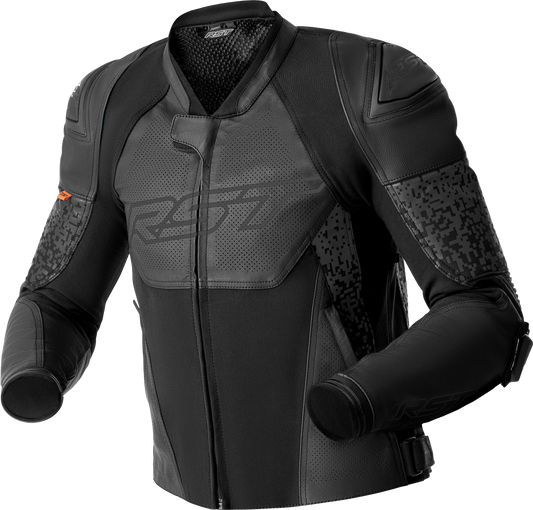 RST Ps Supersport K D3O Leather Motorcycle Jacket - Black, Size 48