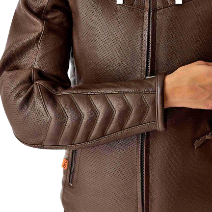 RST Women's Roadster Air D3o Leather Jacket - Brown, Size XS