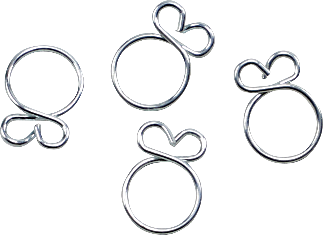 ALL BALLS Refill Clamp Kit FS00041 for Fuel Lines and Wires, 4 Pack