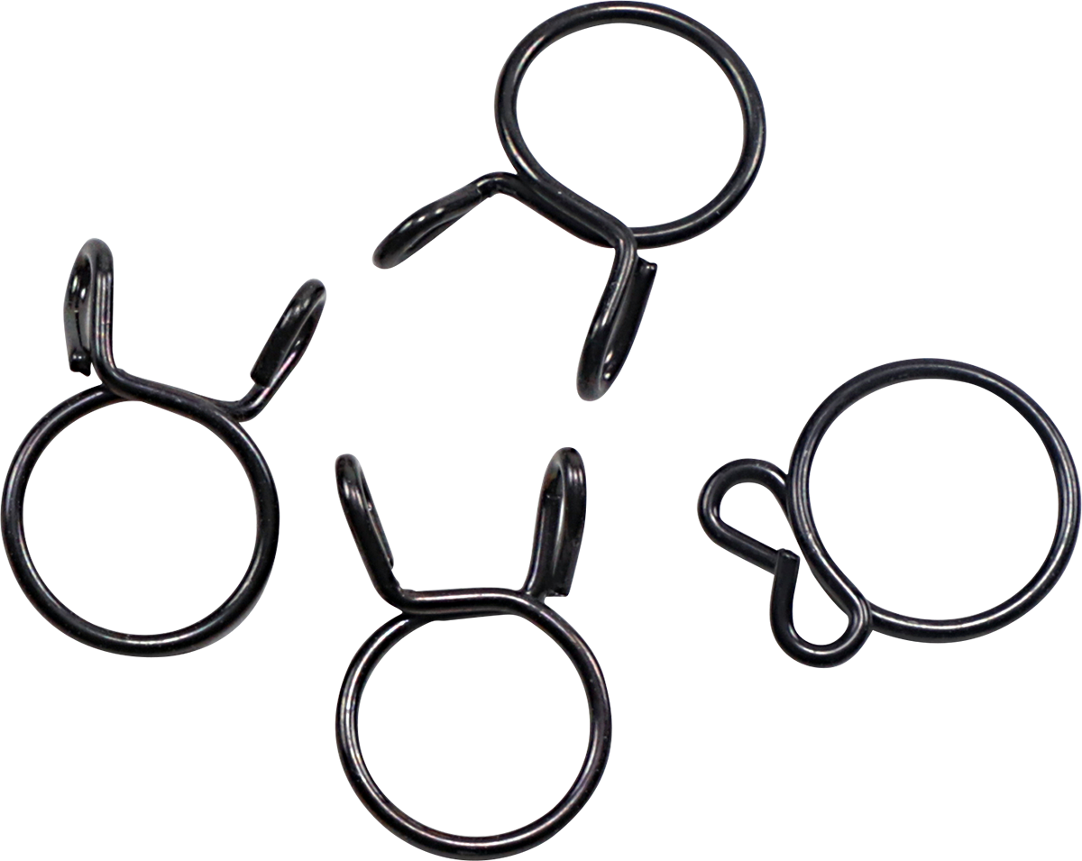 ALL BALLS Refill Clamp Kit FS00046 for Fuel Line and Wiring - 15.2 mm, Black, 4 Pack
