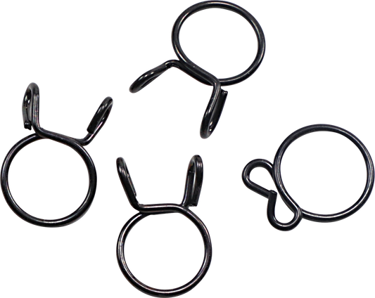 ALL BALLS Refill Clamp Kit FS00046 for Fuel Line and Wiring - 15.2 mm, Black, 4 Pack