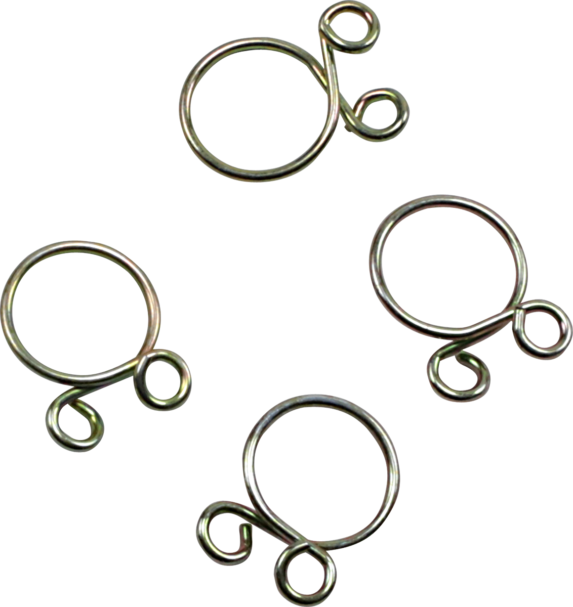 ALL BALLS FS00048 Refill Clamp Kit for Fuel Lines and Wires, 10.8 mm, Gold, 4 Pack