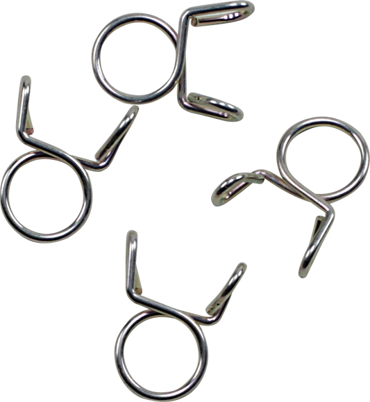 ALL BALLS Refill Clamp Kit FS00049 for Fuel Line and Wiring, 9 mm, Silver, 4 Pack