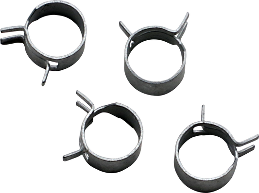 ALL BALLS FS00052 Refill Clamp Kit for Fuel Lines - 11.7 mm, Silver, 4 Pack