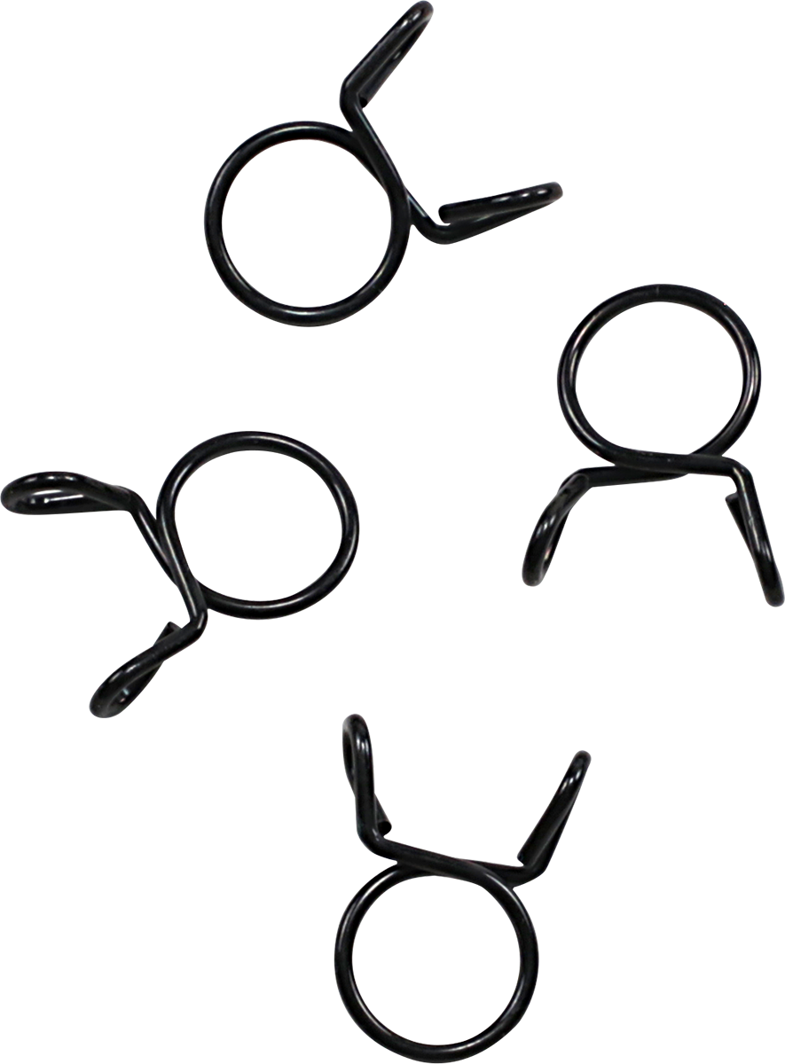 ALL BALLS FS00054 Refill Clamp Kit for Fuel Line and Wiring - 10.3 mm, Black, 4 Pack