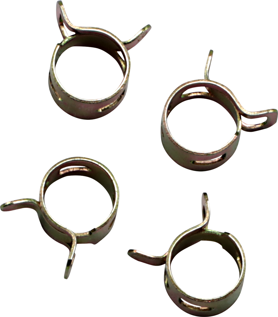 ALL BALLS FS00055 Refill Clamp Kit for Fuel Lines, 10.4 mm, Gold, 4 Pack