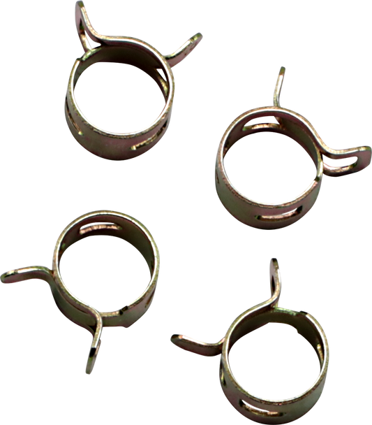 ALL BALLS FS00055 Refill Clamp Kit for Fuel Lines, 10.4 mm, Gold, 4 Pack