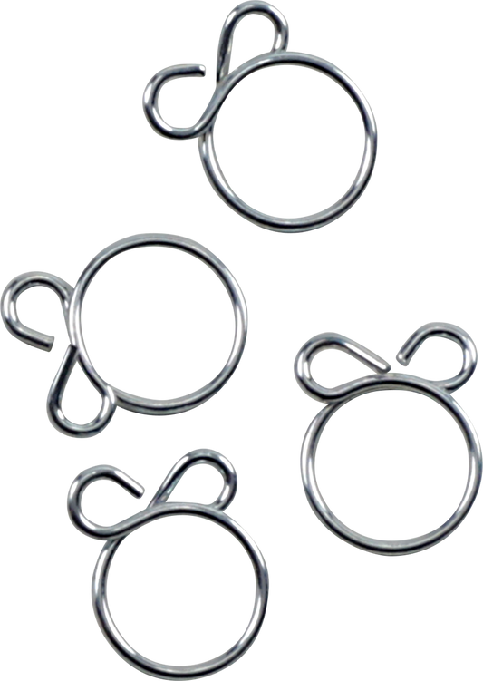 ALL BALLS FS00061 Refill Clamp Kit for Fuel Lines and Wires, 12.5 mm, Silver, 4 Pack