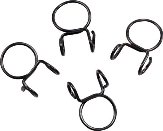 ALL BALLS Refill Clamp Kit FS00062 – 10 mm Fuel Line and Wire Clamps, Black, 4 Pack