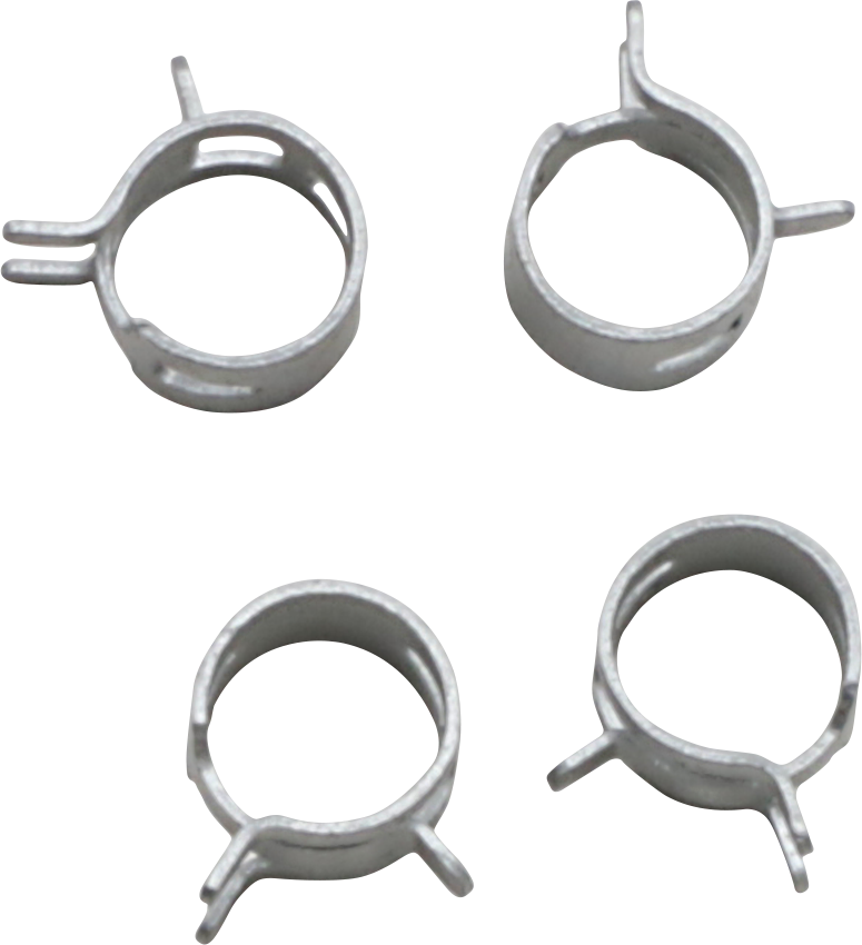 ALL BALLS FS00063 Refill Clamp Kit for Fuel Lines, 11 mm, Silver, 4 Pack