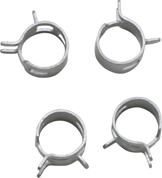 ALL BALLS FS00063 Refill Clamp Kit for Fuel Lines, 11 mm, Silver, 4 Pack