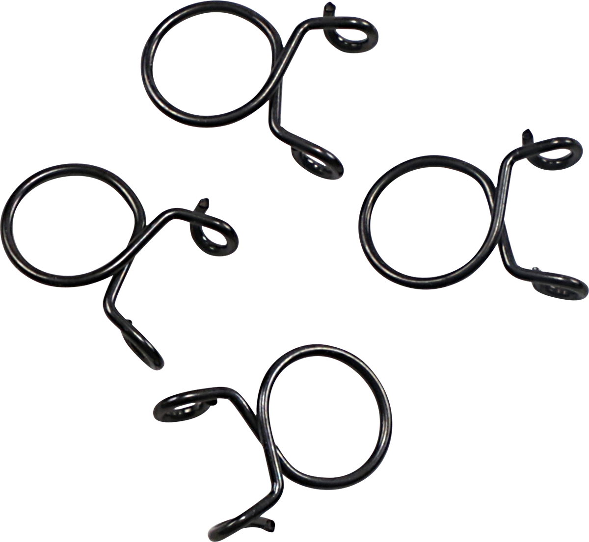 ALL BALLS Refill Clamp Kit FS00057 – 12 mm Fuel Line and Wire Clamps, Black, 4 Pack