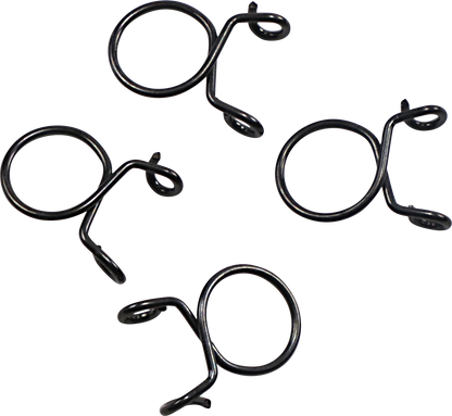 ALL BALLS Refill Clamp Kit FS00057 – 12 mm Fuel Line and Wire Clamps, Black, 4 Pack