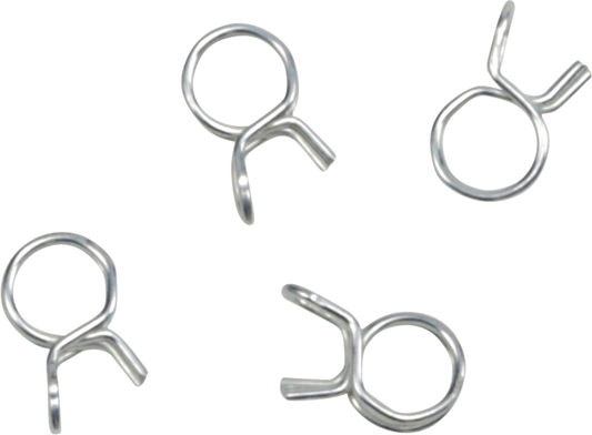 ALL BALLS Refill Clamp Kit FS00065 for Fuel Line and Wire - Silver, 7.1 mm, 4 Pack