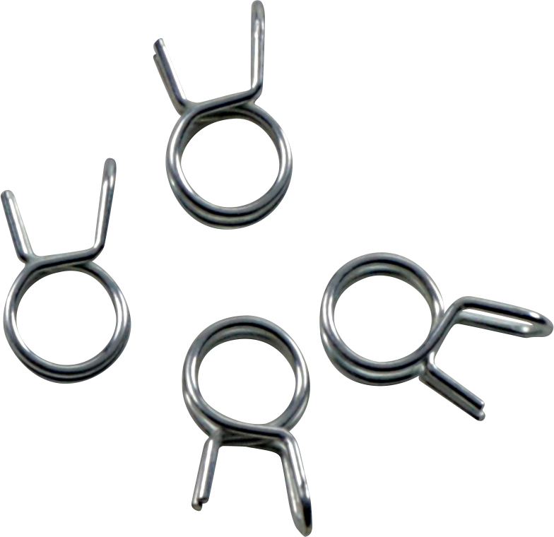 ALL BALLS FS00066 Refill Clamp Kit for Fuel Line and Wire - Silver, 9.2 mm, 4 Pack