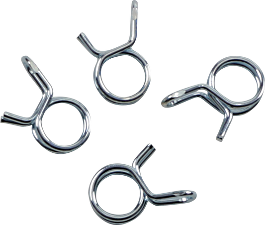 ALL BALLS Refill Clamp Kit FS00067 - Fuel Line and Wire Clamps, 10.1 mm, Silver, 4 Pack