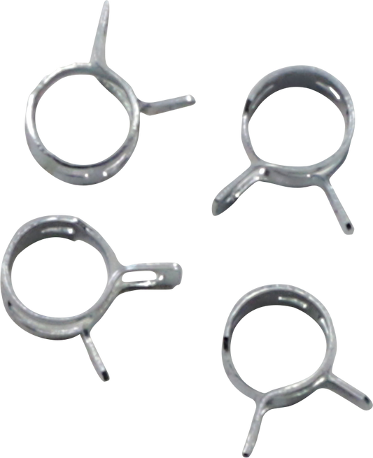 ALL BALLS FS00068 Refill Clamp Kit for Fuel Lines, 8mm Size, Silver Finish, 4 Pack
