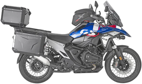 GIVI Outback Evo Smart Case 48L Left Side Black – Durable Aluminum Motorcycle Side Case
