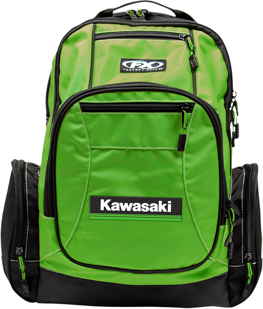 Factory Effex Kawasaki Premium Backpack - Green (Part No. 23-89100)