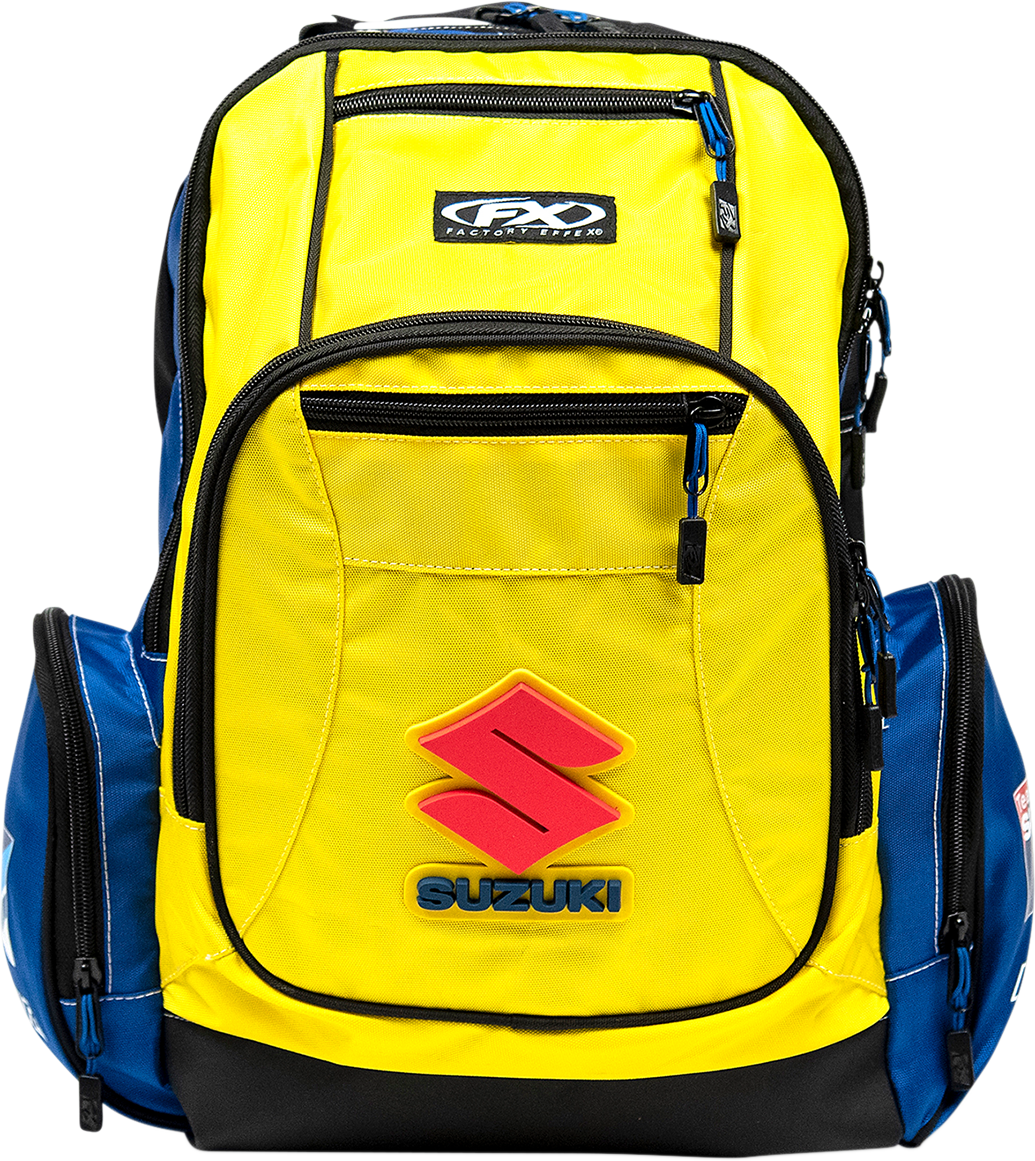 Factory Effex Suzuki Premium Backpack - Yellow (Part #23-89400)