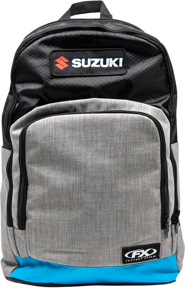 FACTORY EFFEX Suzuki Standard Backpack - Black/Gray/Blue (Part #23-89410)