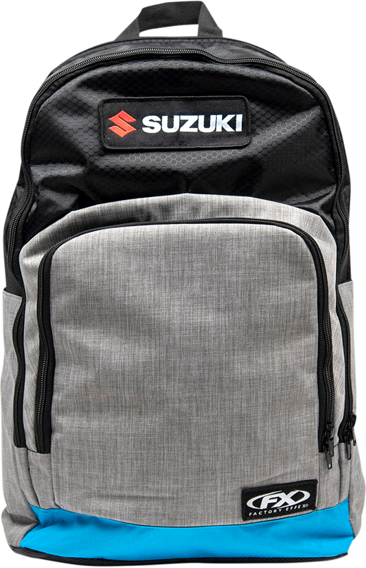 FACTORY EFFEX Suzuki Standard Backpack - Black/Gray/Blue (Part #23-89410)