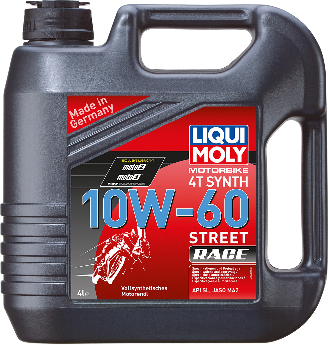 LIQUI MOLY Street Race Synthetic 4T Oil 10W-60 - 60L (Part Number 2724)