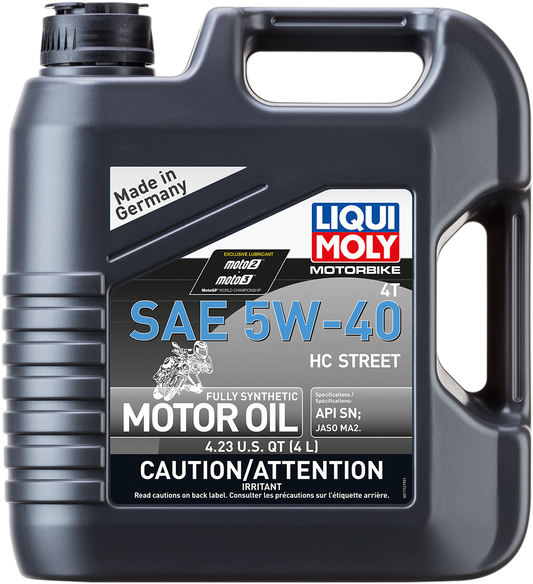 LIQUI MOLY HC Street Oil 5W-40 Part Number 20414 – Fully Synthetic Engine Oil for High-Performance Vehicles