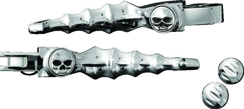 Kuryakyn Zombie Levers 96-Up Cable Chrome - Stylish Motorcycle Brake and Clutch Levers for Harley-Davidson