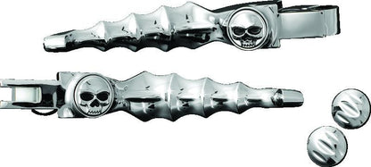 Kuryakyn Zombie Levers 96-Up Cable Chrome - Stylish Motorcycle Brake and Clutch Levers for Harley-Davidson