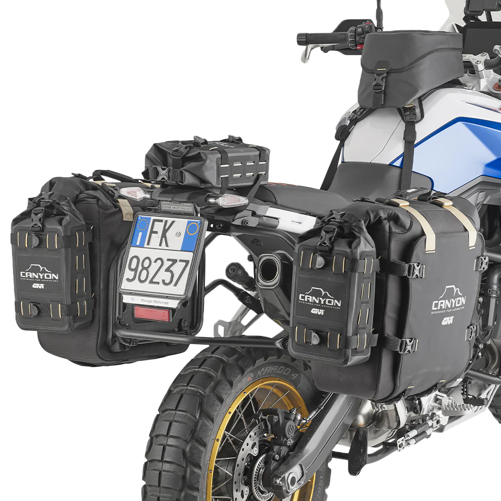GIVI Canyon Adv Cargo Bag 4L Engine Guard and Tail Bag for Off-Road Motorcycles