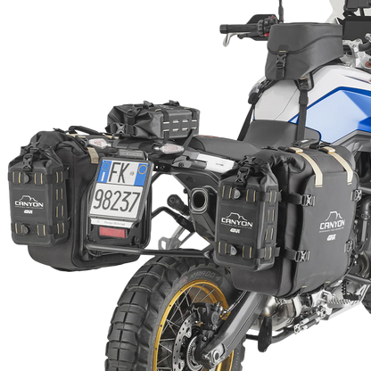 GIVI Canyon Adv Cargo Bag 4L Engine Guard and Tail Bag for Off-Road Motorcycles