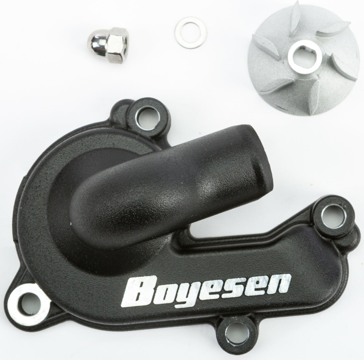 Boyesen WPK-42B Pump Cover & Impeller Kit - Black for Enhanced Hydrodynamic Efficiency