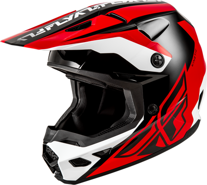 FLY Racing Kinetic Crest Helmet Red/Black/White - Model 73-86752X