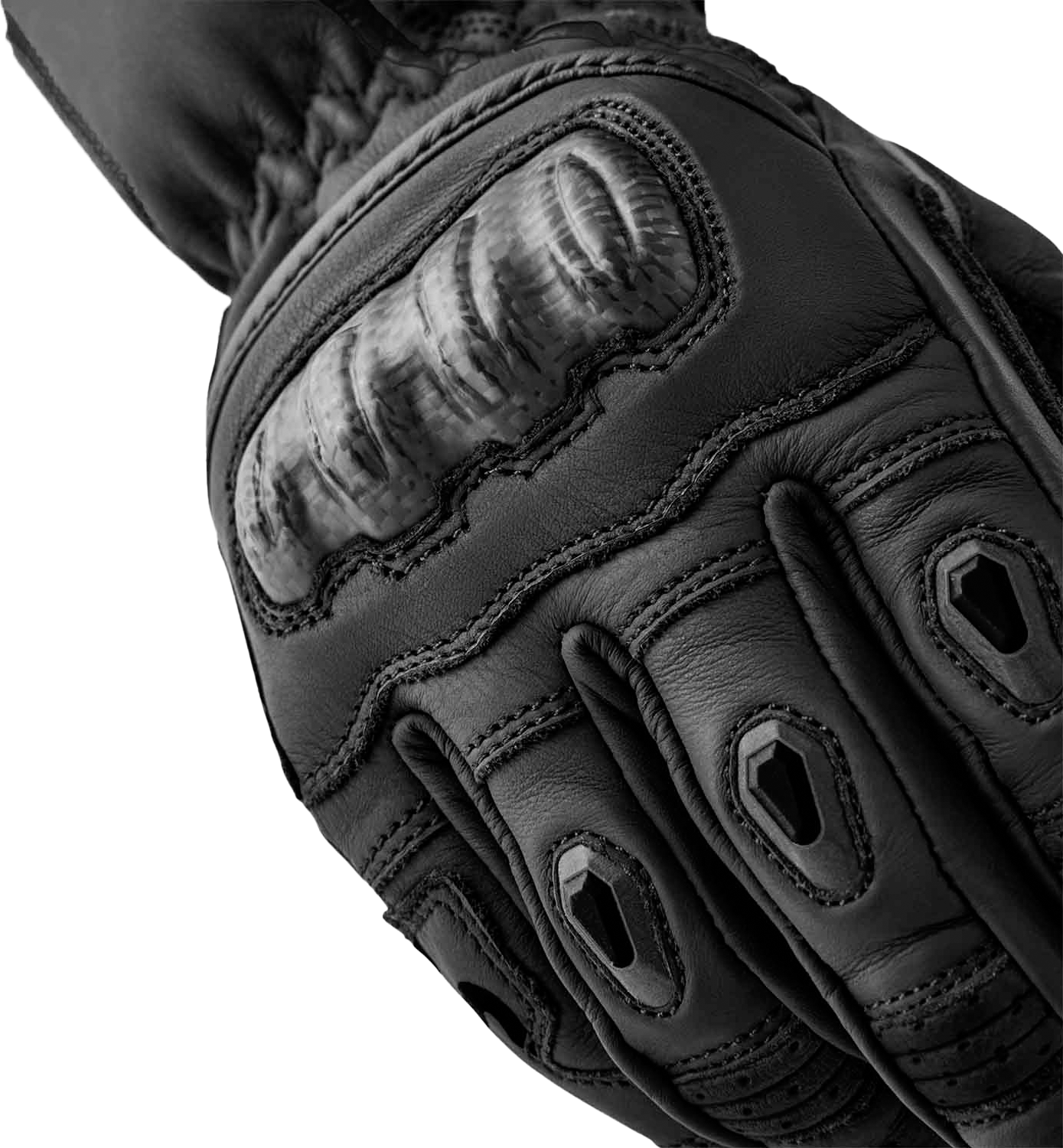 RST Women's S1 Black Leather Gloves - Size Small