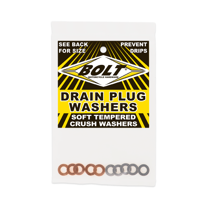 BOLT Crush Washers 6x11mm Assortment - Copper & Aluminum (10 Pack)