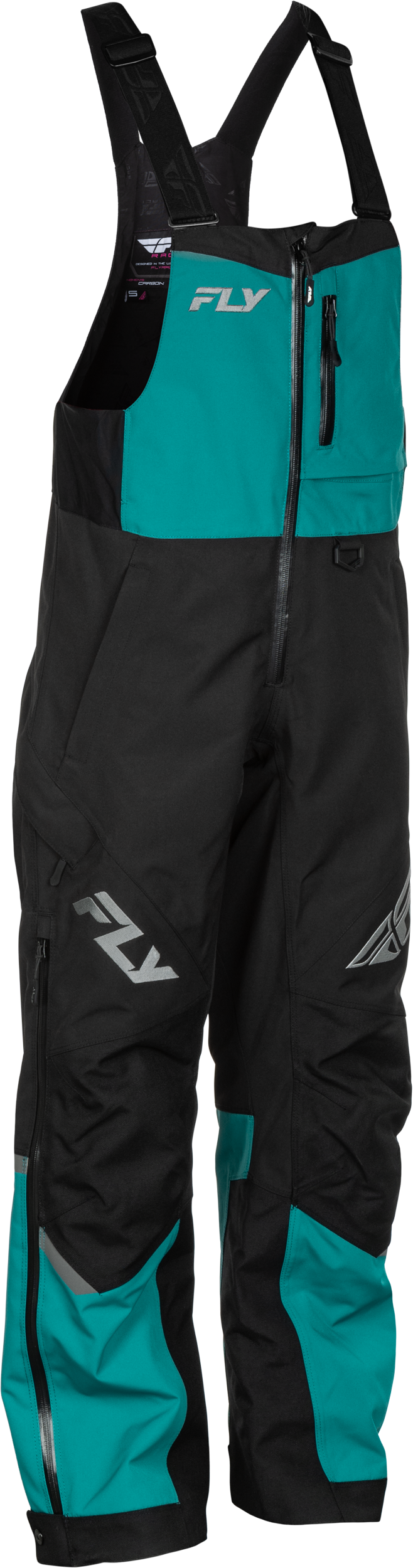 Fly Racing Women's Carbon Bibs Deep Lake and Black - Part 470-52152X