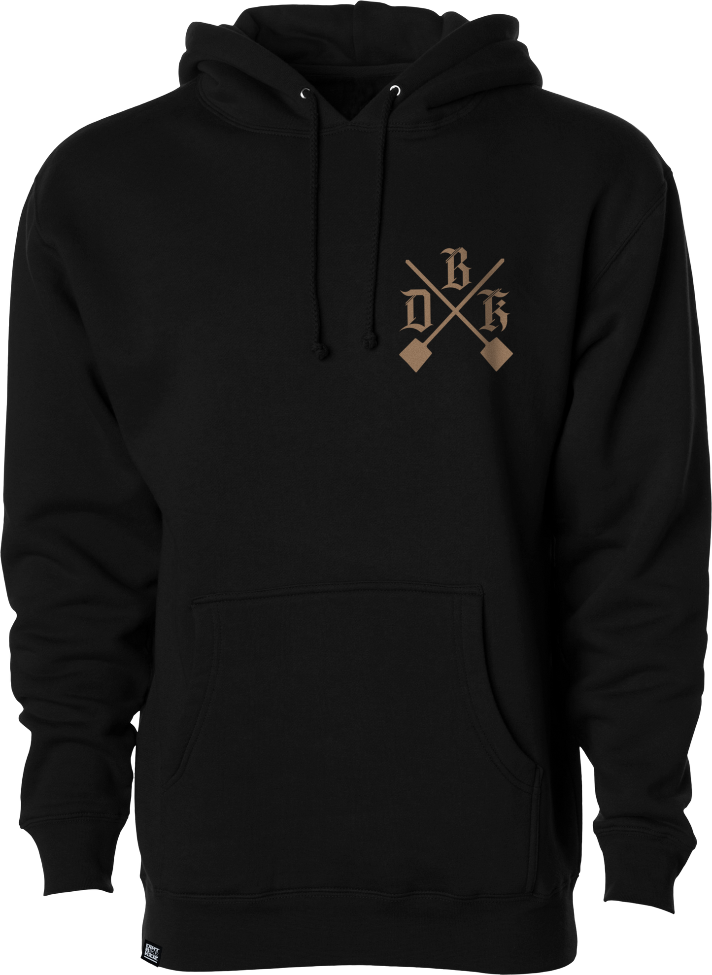 DBK Camo Shovels Hoodie Black 2X with 10oz Cotton-Poly Blend and Comfortable Fit