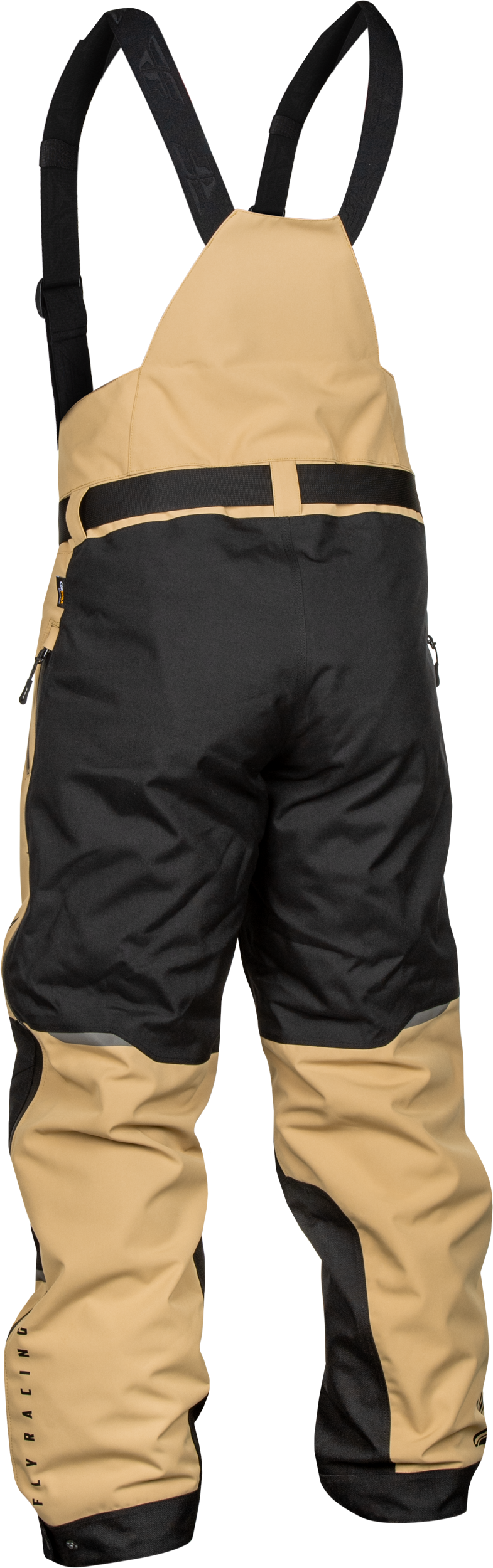 Fly Racing Carbon Bibs Black and Tan 2X - Durable Performance Motorcycle Gear