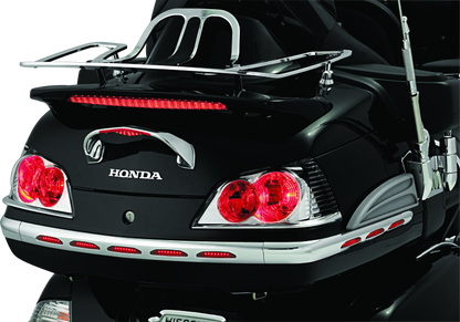 Kuryakyn LED Lighted Trunk Lid Handle for Honda GL1800 Gold Wing (2001-2005) - Chrome with Clear Lens and Red LEDs