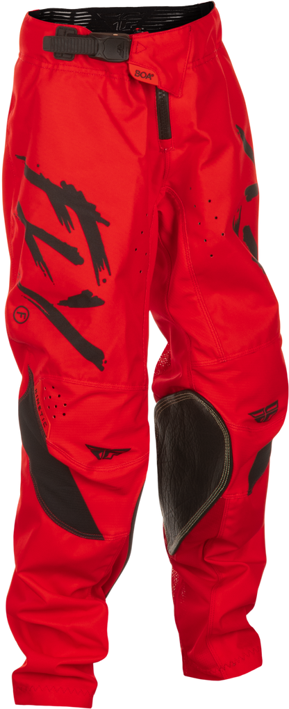 Fly Racing Kinetic Stoke Pant in California/Nevada Red and Black, Size 20