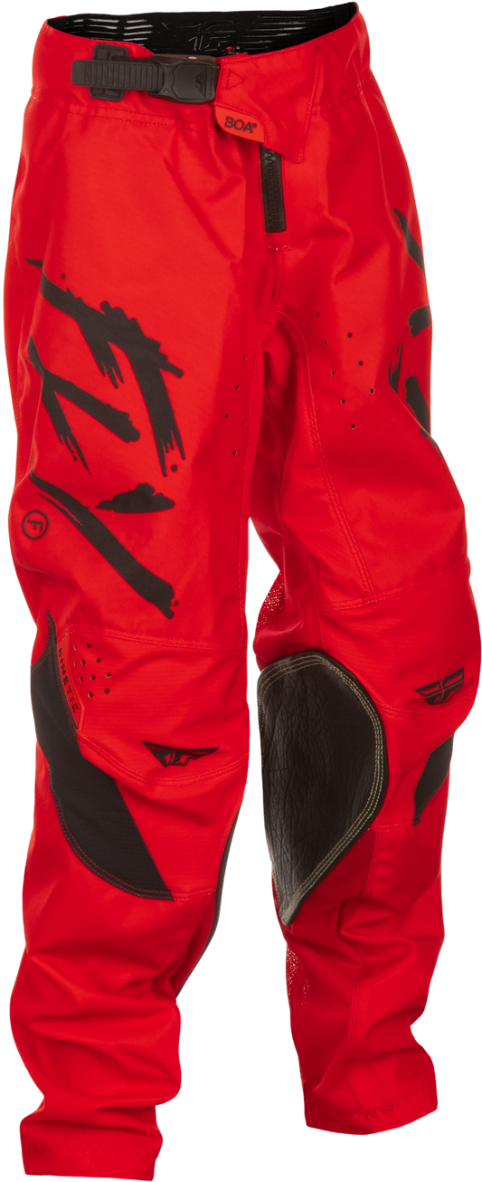 Fly Racing Kinetic Stoke Pant in California/Nevada Red and Black, Size 20