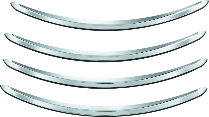 Kuryakyn Rear Fender Accents for Harley Davidson FLHX and FLTRX Models in Chrome