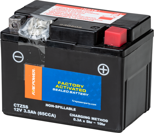 FIRE POWER CTZ5S Sealed Factory Activated Battery with Absorbed Glass Mat Technology