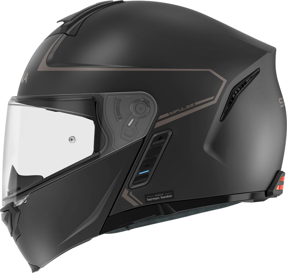 Sena Impulse Modular Helmet w/Mesh Intercom - Matte Black - Lg